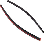 WD2-560 Dark Smoke 2 Pcs Set Window Visor (Outside Mount) Deflector Rain Guard Compatible with 2002-2006 Acura RSX
