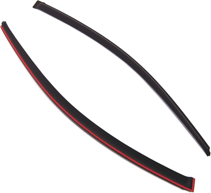 Outside Mount Window Vent Visors Rain Guards Compatible with Acura RSX 2002-2006 | Side Window Wind Deflectors Rain Shields | Smoke Tinted, 2 Pcs Set, DGWV-560