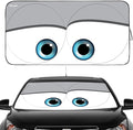 Windshield Sun Shade Universal Fit for Car Window Sunshades Cover Automotive Interior Sun Protector Accessories for Compact& Midsize Sedan,Com& Subcompact SUV,Small Pickup,Wagon(Eyes-Grey, S)