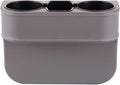 Car Seat Organizer Cup Drink Holders,Multifunctional Gap Filler Storage Box,Insert Organization Helps Reduce Distracted Driving&Holds phone Mount Mug Bottle Cellphones Coasters Wallet Cards (XBD-Gray)