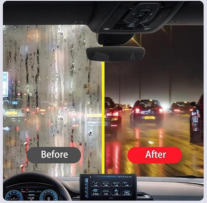 3PCS Car Window Oil Film Cleaning Brush, 2026 Upgrade 2.0 Clear View Glass Cleaner, Auto Glass Oil Film Remover, Anti-Rain & Anti-Fog Protection for Safe Driving, Complete Kit with Brush & Towel