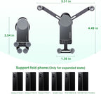 Z Fold 5 Car Mount, [Without CASE] Aluminum Universal Vent Z Fold 6 Acessories for Galaxy Z Fold 7 6 5 4 3 2 S25 Ultra Pixel 9 Pro Fold iPhone 16 15