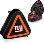 PICNIC TIME NFL Roadside Emergency Car Kit, Auto Vehicle Safety Road Side Assistance with Jumper Cables and Car Tool Kit, (Black with Orange Accents)