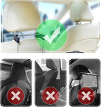 2 in 1 Car Steering Wheel Tray / Back Seat Headrest Tray for Eating Food Drink and Writing Laptop Work, Black Car Desk