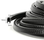 65.6ft (20m) No Glue Car Door Edge Guards Black | Stop parking lot dings, U-shaped rubber, fits sedans trucks SUV, fade-resistant, protect against paint chips & scratches
