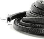 98.4ft (30m) No Glue Car Door Edge Guards Black | Stop parking lot dings, U-shaped rubber, fits sedans trucks SUV, fade-resistant, protect against paint chips & scratches