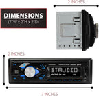 XRM69BT Single DIN Car Stereo Bluetooth & AM/FM Radio | Hands-free Bluetooth calling & music streaming, push to talk voice assistant, USB playback & charging
