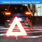 Car Roadside Emergency Kit, Vehicle Truck Safety Road Side Assistance Kits Auto Accessory, with Jumper Cables, Tow Rope, Reflective Triangle, Tire Pressure Gauge, etc