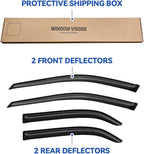 Window Visors Rain Guards for Honda Accord 1998-2002, Out-Channel Window Vent Wind Deflectors Visors Shades for 98-02 Accord Sedan