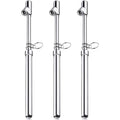 3 Pack Dual Head Tire Pressure Gauge Heavy Duty Air Pressure Tire Gauge for Auto Truck Car RV Van Gage Range 10-150PSI, 1-10Bar (Silver)