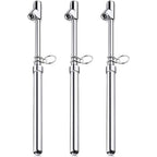 3 Pack Dual Head Tire Pressure Gauge Heavy Duty Air Pressure Tire Gauge for Auto Truck Car RV Van Gage Range 10-150PSI, 1-10Bar (Silver)