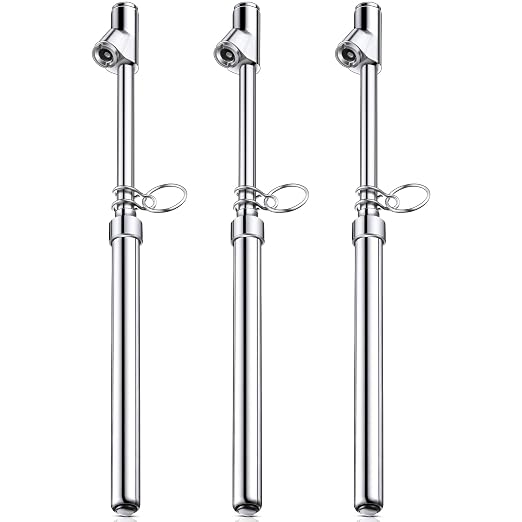 3 Pack Dual Head Tire Pressure Gauge Heavy Duty Air Pressure Tire Gauge for Auto Truck Car RV Van Gage Range 10-150PSI, 1-10Bar (Silver)
