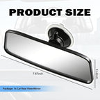 HD Suction Cup Rear View Mirror,360° Adjustable Automotive Interior Mirrors for Observing Kids and Reducing Blind Spots,Essential Car Rearview Mirror Replacement for Most Vehicle