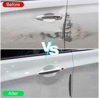 4pcs Car Door Edge Guards Protectors Silicone Side Doors Edge Protector Trim Strip Anti-Scratch Universal Vehicle Exterior Accessories for Car SUV Pickup Truck, Black