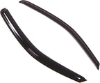 WD2-341 Dark Smoke 2 Pcs Set Window Visor (Outside Mount) Deflector Rain Guard Compatible with 2005-2016 Nissan Frontier King Cab/Extended Cab