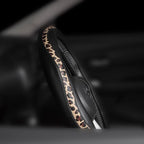 Steering Wheel Cover - Flat Bottom Wheel Cover Made with PVC Leather and Leopard Fabric - Universal Fit for 15-Inch D-Shaped Automotive Steering Wheels (Black Color)