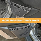 MAIKER 4PCS Metal Front Rear Door Storage Box Compatible with 2007-2018 Jeep Wrangler JK 4 Door, Replaces OEM Door Nets, Expands Interior Storage Space
