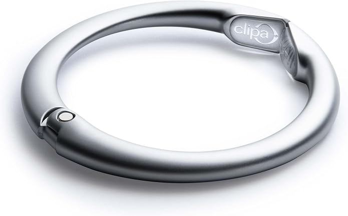 Bag Hanger Collection, The Ring that Opens into a Hook, Auto Closes | Holds 15 kg, Needs only 10mm to Hang a Hand Bag, Easy to Use with One Hand, The Instant Bag Hanger, 3 yr Warranty