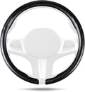 Car Steering Wheel Cover Carbon Fiber, Ultra-Thin Car Steering Wheel Cover,Comfortable & Breathable Microfiber,Universal Fit for Most Cars