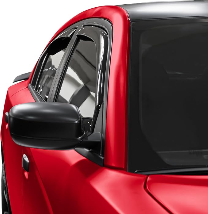 Voron Glass in-Channel Extra Durable Rain Guards for Dodge Charger 2011-2023, Window Deflectors, Vent Window Visors, 4 Pieces - 200907