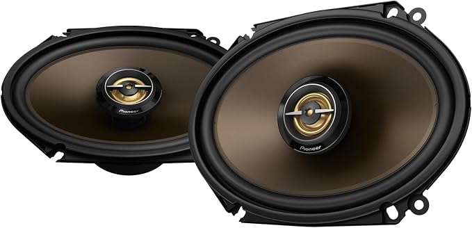 A-Series MAX TS-A683FH 6” x 8' 2-Way Speakers (Pair) – 370W Max, Balanced Sound + Smooth Treble, Enhanced Bass, Great Stock Replacement