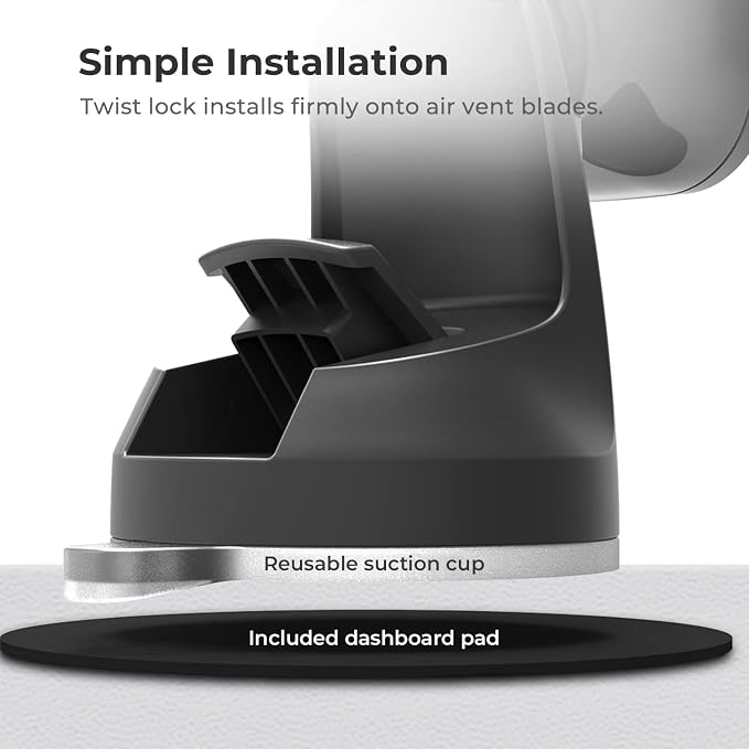 iTap 2 Magnetic Dashboard Car Mount Holder | Cradle for Samsung Galaxy S22, Google Pixel 7, Motorola Moto G, OnePlus 10, Sony Xperia & Other Android Smartphones