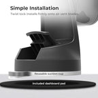 iTap 2 Magnetic Dashboard Car Mount Holder | Cradle for Samsung Galaxy S22, Google Pixel 7, Motorola Moto G, OnePlus 10, Sony Xperia & Other Android Smartphones