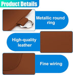 YoRise Car Air Vent Storage Bag, PU Leather Auto Hanging Storage Pouch with Hook, Portable Car Console Organizer, Vehicle Dashboard Organizer Accessories for Key, Cell Phone, Coin, Sunglasses (Brown)