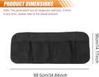 Car Trunk Organizer, Large Capacity Backseat Hanging Storage Bag with 4 Pockets, Waterproof Foldable Car Interior Organizing Accessories, Universal for SUV, Truck, Van, MPV (Black)