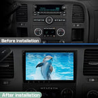 4Core Car Radio Stereo for Chevy Silverado Tahoe GMC Sierra Yukon 2007-2013, 8 Inch IPS Screen with CarPlay Android Auto Bluetooth GPS Navigation Backup Camera
