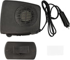 Car Heater, 2 in 1 Modes Fast Heating Cooling Fanswith Cigarette Lighter Plug 360° Rotary Base, 200W 12V Portable Window Defroster Auto Car Heater Windshield Defogger Automobile Windscreen Heater