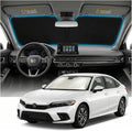 for Honda Civic Sun Shade Windshield Cover - Custom Fit Civic Accessories 2022-2025 2026 Sunshade Foldable UV Protection & Heat Shield Sun Visor Accessories
