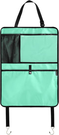 Aquamarine Seat Back Protector Car Kick Mats with Pockets Protector, Kick Pads for Back of Car Seat