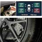 AC-UTP1 USB TPMS Tyre Pressure Monitoring Sensors System Specified for A5,A6,S8,X10,V10,P9,P10 Android Car Stereo Models (sensors Outside)
