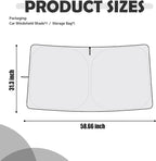 Car Windshield Sun Shade Compatible with Honda 2023-2026 CRV,Foldable Windshield Cover Sun Shade with Storage Bag,Oxford Cloth Car Sunshades for Windshields Blocks Heat for Cooler Cabin