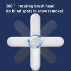 Mandark Car Windshield Snow Brush and Ice Scraper, Detachable Extendable Vehicle Snow Removal Tool with Ergonomic Foam Grip, Auto Window Scraper Accessories, Universal for SUV, Truck, RV (Grey)