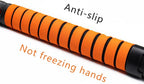 Set 41" Length Snow Brush Ice Scraper with Extendable Handle w/Foam Grip, Orange Black Silver, 180° Pivoting Head, Storage Bag, for Car Windshield Auto Truck SUV Home Use Winter Christmas