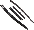 WD2-310 Dark Smoke 4 Pcs Set Window Visor (Outside Mount) Deflector Rain Guard Compatible with 2007-2011 Mazda CX-7