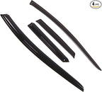 Outside Mount Window Vent Visors Rain Guards Compatible with Mazda CX-7 2007-2011 | Side Window Wind Deflectors Rain Shields | Smoke Tinted, 4 Pcs Set, DGWV-310