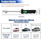 Digital Tire Pressure Gauge 230 PSI, Stainless Steel Dual Head Tire Gauge for Truck RV, Heavy Duty Tire Pressure Gauge with Backlit LCD and Flashlight for Easy and Accurate Reading