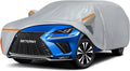 Car Cover for 2014-2026 Lexus NX/NX250/NX300/NX350, Waterproof Custom-fit All Weather Sun Rain UV Dust Snow Protection Outdoor NX350 Full Car Cover with Door Zipper and Cotton Lining-Gray