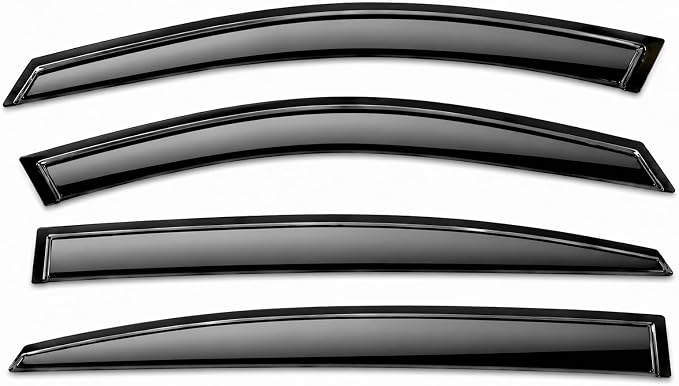 2019-2026 Tape-On Rain Guards for Nissan Altima Side Window Visor Deflectors Extra Thick Vent Shades S SR SV SL L34 2019 2020 2021 2022 2023 2024 2025