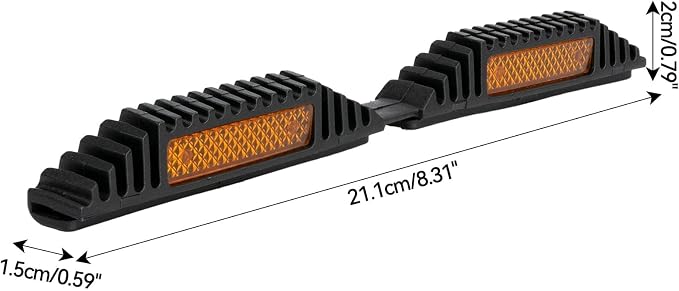 4PCS Car Door Guard Protector Edge Strip Cover Reflectors Anti-collision Sticker for vans, trucks, pickups, RVs, and more (Yellow)