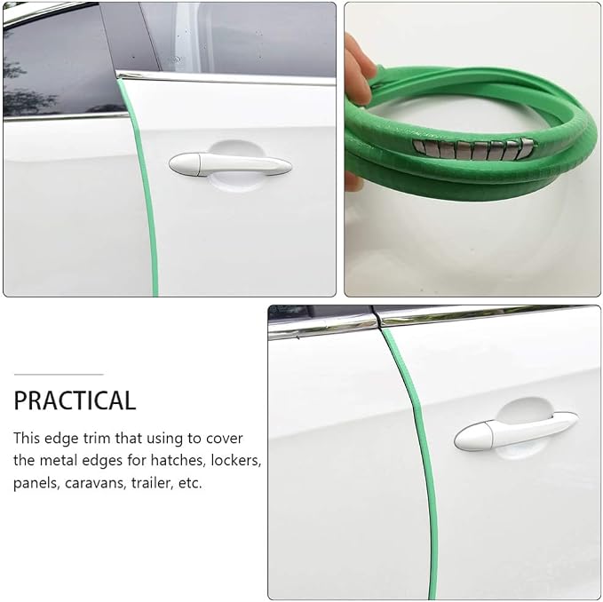 Car Door Protector Edge Guards Rubber U Shape Edge Trim Seal Strips Protector Car Door Edge Protection for Car Auto Vehicle 10M