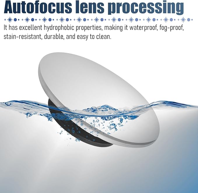4PCS Car Blind Spot Mirror, Wide Angle HD Glass Round Convex Frameless Side Blindspot Mirror with Adjustable Stick, Auto Exterior Rear View Accessories for Wide Angle, Universal Fit