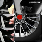 Car Wheel Tire Valve Stem Caps Fashion Tire Air Caps Cover Compatible with Mini Cooper Accessories