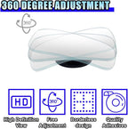 2PCS Blind Spot Car Mirror, HD Glass Rotate Adjustable Car Side Mirror, Rectangular Frameless Wide-angle Blind Spot Mirror, Universal Convex Rear View Mirror for Car, SUV, Truck (Rectangular)