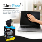 Microfiber Cleaning Cloth, 75 Sheets Microfiber Towels for Cars Commercial Grade Washcloths Lint-Free Bulk Shop Towel Cleaning Rags for Household Restaurant Garage Housekeeping, 11"x 9", Black