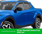 Goodyear Shatterproof in-Channel Window Deflectors for Hyundai Santa Cruz 2022-2026, Rain Guards, Window Visors for Cars, Vent Deflector, Car Accessories, 4 pcs - GY008454
