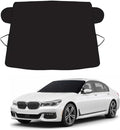 Exterior Car Windshield Cover, Oxford Fabric All Weather Windshield Snow Shield for Windshield & Mirrors, Blocks Snow Ice Frost, Anti-Theft Door Flap, Fits SUV Sedan Truck (69"x42")